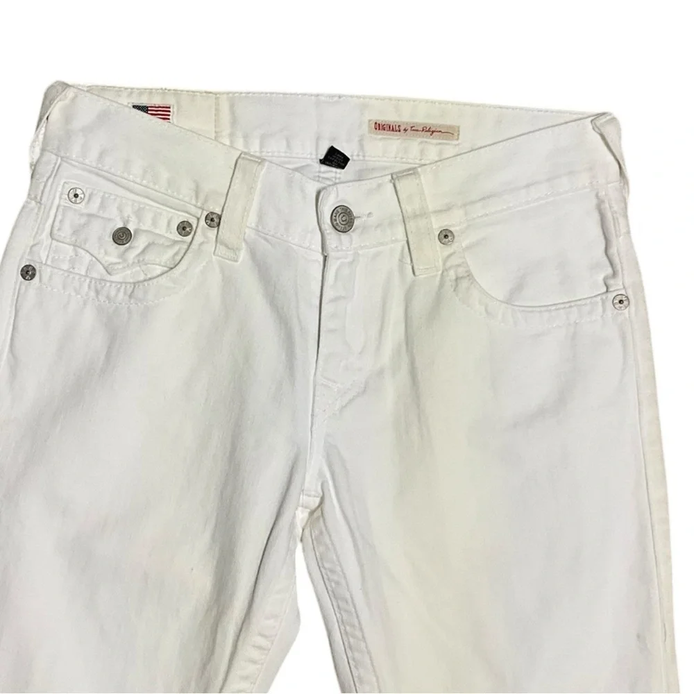 🧼 Vintage True Religion Ricky White Jeans 👖 Size‎ 30 Section Straight